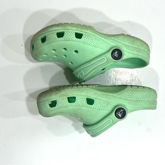 Mint Green CROCS classic Clogs shoes child 10 - Picture 6 of 6